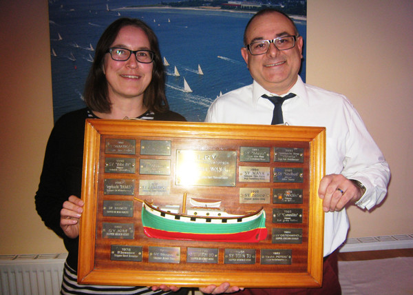 Gewinner des Fahrtensegel-Preises: Angela Wenzel-Brinkmann und Rolf Brinkmann.