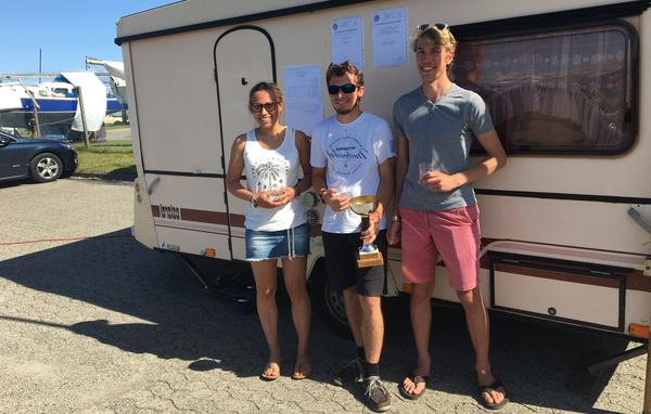 Die ersten Drei v.l.: Marisa Roch, Maurice Oster und Sverre Reinke.