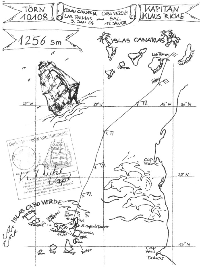Von Gran Canaria zu den Cap Verden