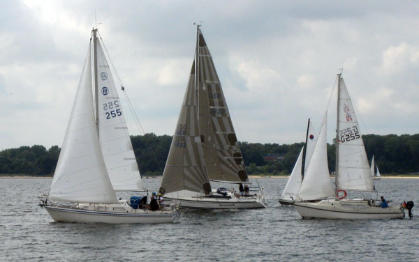 Der Start der Yachten am Nachmittag.